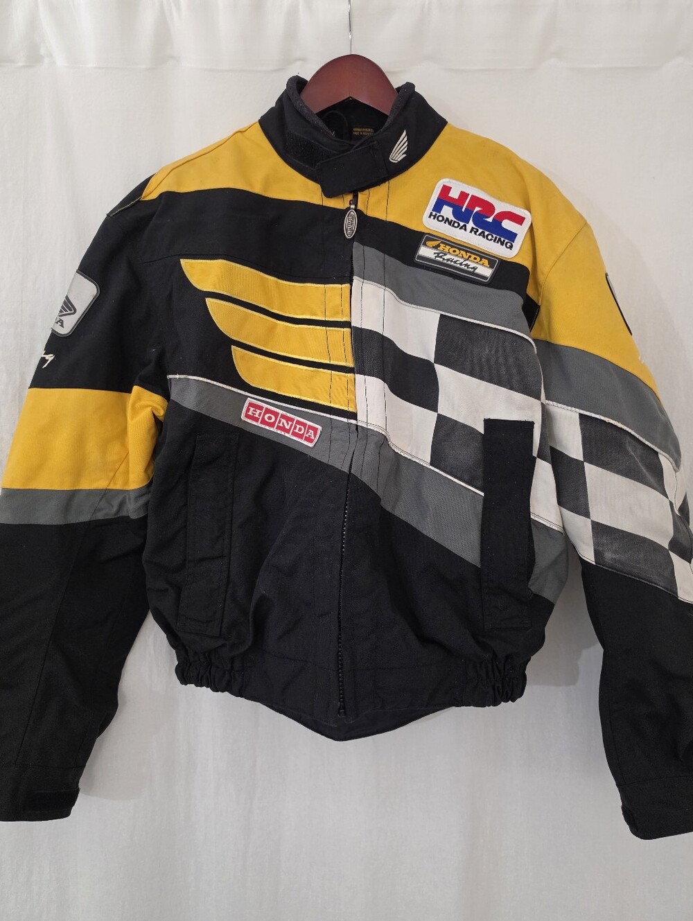 Honda Racing Rider Collection Intersport Jacket in Black & Yellow Men's Size M